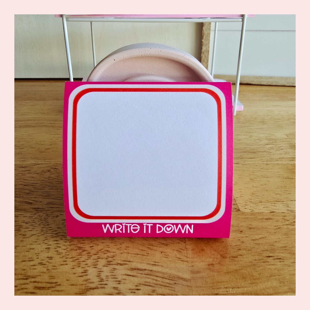 Write it Down Sticky Note Pad